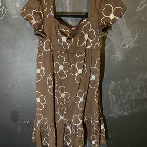 Sparkly brown girls dress